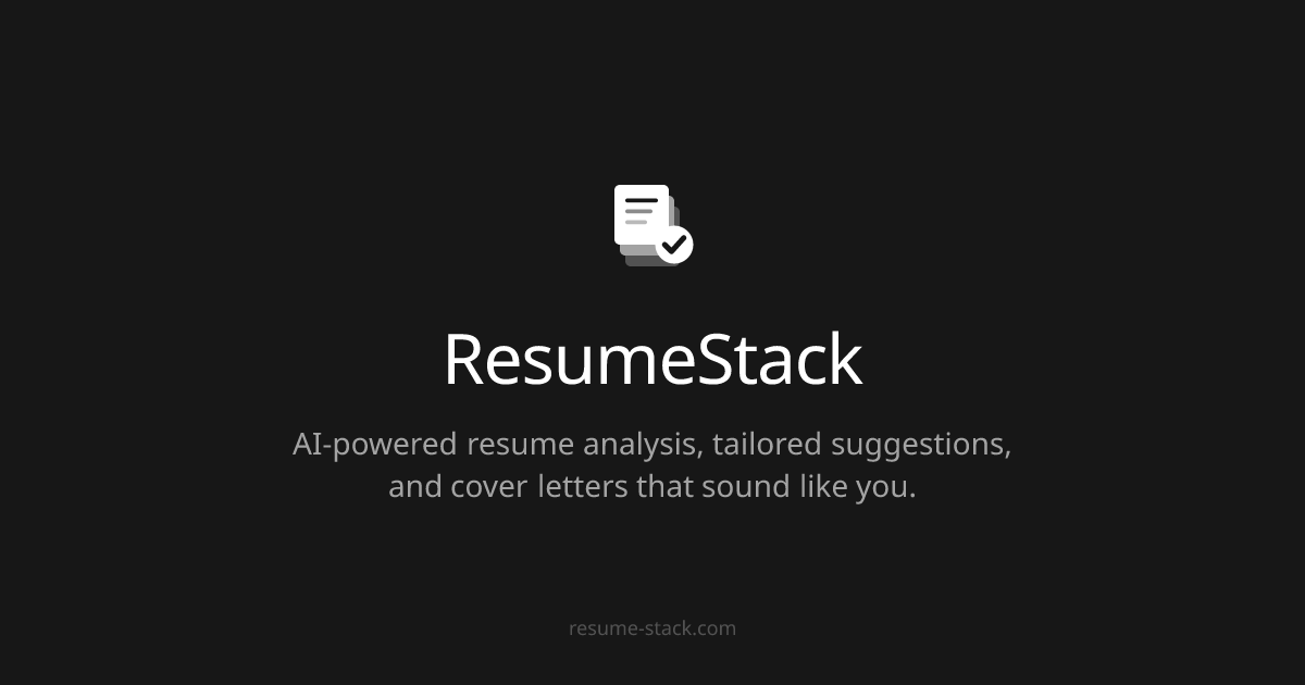 ResumeStack - How does your resume stack?